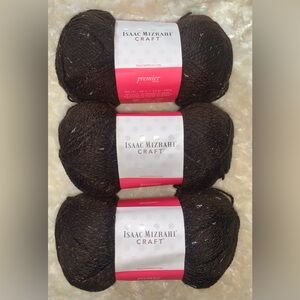 Isaac Mizrahi Craft Premier Yarn - SET OF 3 - 328yds Ea Color PALACE brown